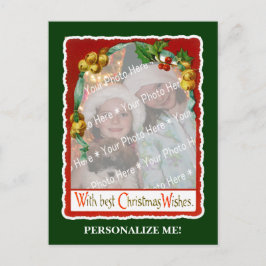 Postal Festiva Marco de Jingle Bells Holiday Wishes Add-AnyPhoto