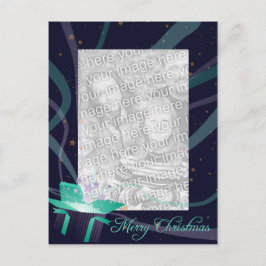 Postal Festiva Marco de regalo para navidades