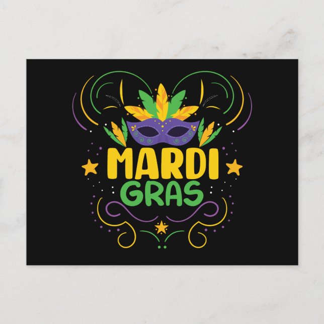 Postal Festiva Mardi Gras (Anverso)