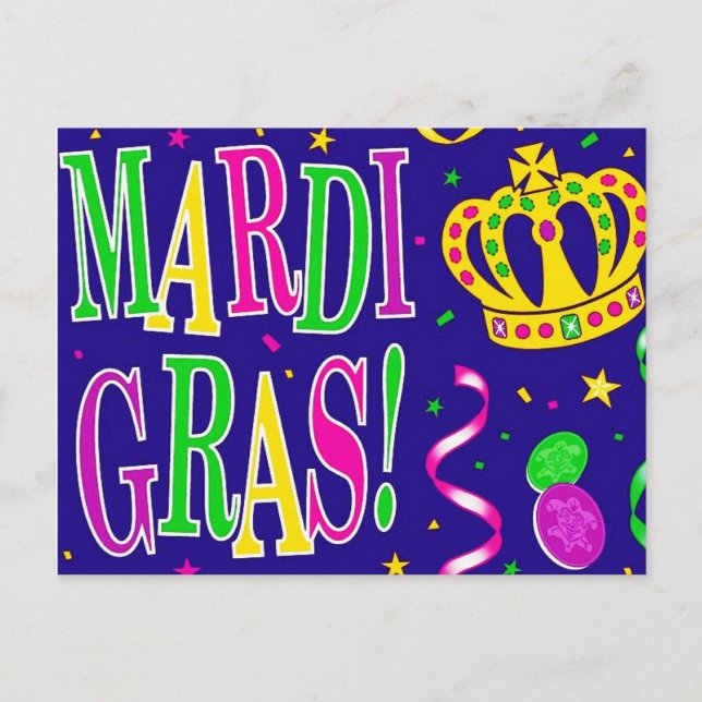 POSTAL FESTIVA MARDI GRAS VALENTINES (Anverso)