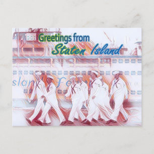 Postal Festiva Marinero de Staten Island