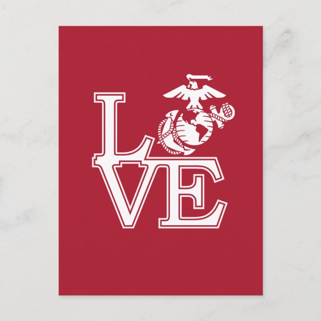 Postal Festiva Marines Love Design (Anverso)