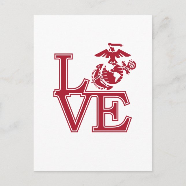 Postal Festiva Marines Love Design (Anverso)