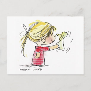 Postal Festiva Marioneta de Pascua EAS-010