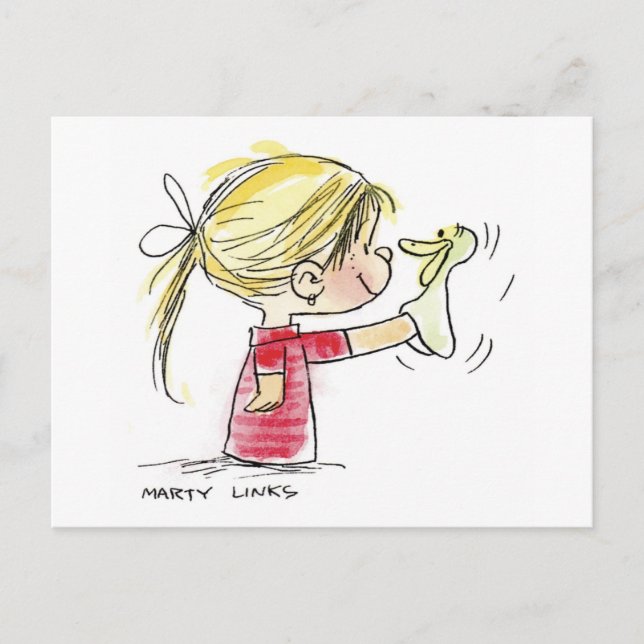 Postal Festiva Marioneta de Pascua EAS-010 (Anverso)