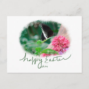 Postal Festiva Mariposa de Huevo de Pascua