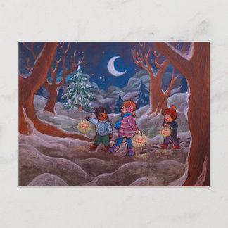 Postal Festiva Martinmas - Lantern Walk postcard