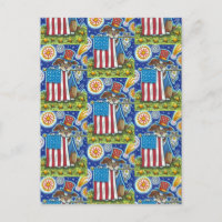 MASCOTA DE BANDERA PATRIÓTICO PERRO GATO MOUSE, DI