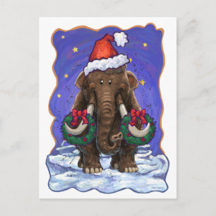 Postal Festiva Mastodon festivo