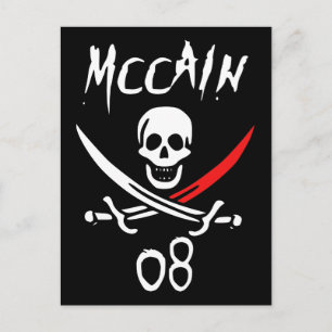 Postal Festiva McCAIN alegre 08 {extremidad de la sangre}