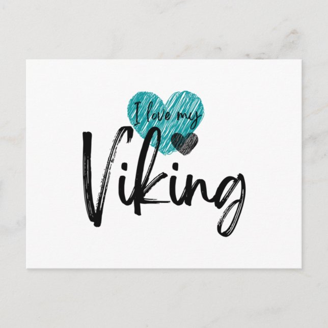 Postal Festiva Me encanta mi Viking (Anverso)
