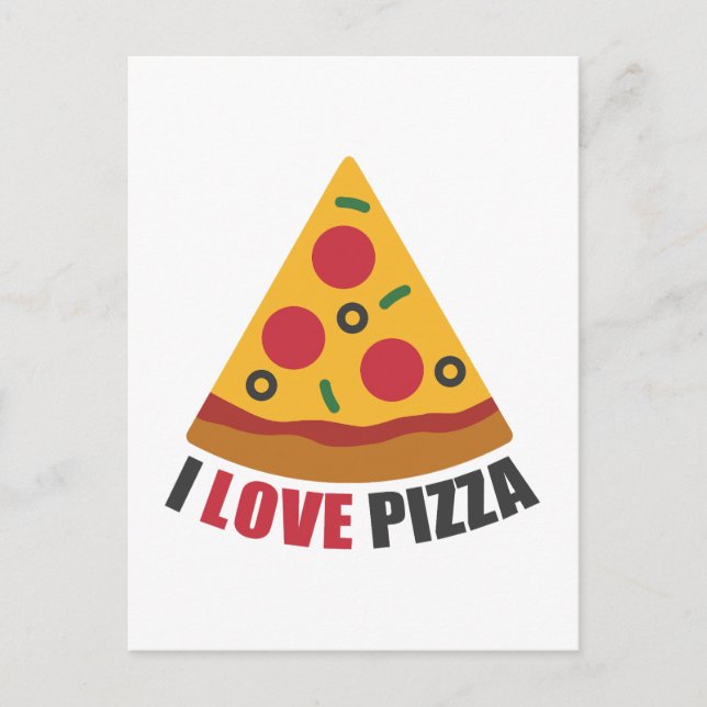 POSTAL FESTIVA ME ENCANTA PIZZA (Anverso)