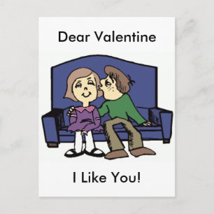 Postal Festiva Me Gusta Valentine