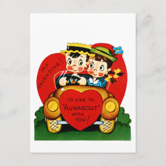 Postal Festiva Me Gustaría "Correr" Contigo Valentine