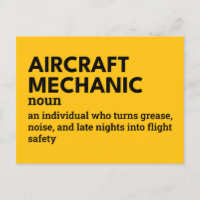 Mecánico de aeronaves - Definición con humor