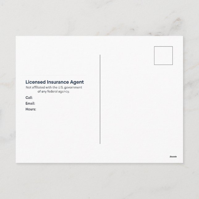 Postal Festiva Medicare AEP 2026 Plan Review Postcard (Reverso)