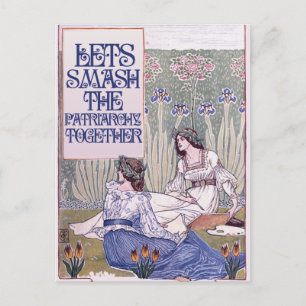 Postal Festiva Mejor Amigo Feminista