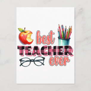 Postal Festiva Mejor Profesor de Todos los Tiempos