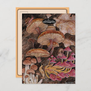 Postal Festiva Menagerie of Mushrooms