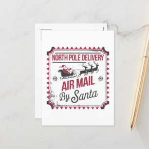 Postal Festiva Mensaje de adición de North Pole Delivery