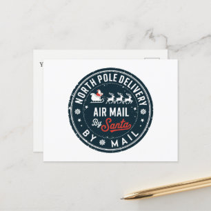 Postal Festiva Mensaje de adición de North Pole Delivery