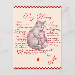 Postal Festiva Mensaje emocional del Día de la Madre para mi mamá