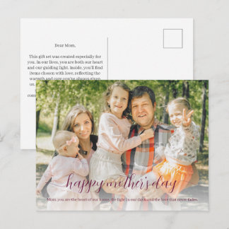 Postal Festiva Mensaje personalizado del conjunto de regalos del 