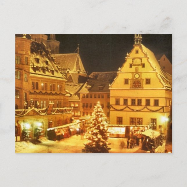 Postal Festiva Mercado de navidades de Alemania (Anverso)
