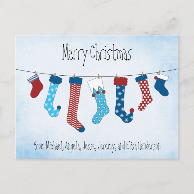 Postal Festiva Mercancías navideñas (Anverso)