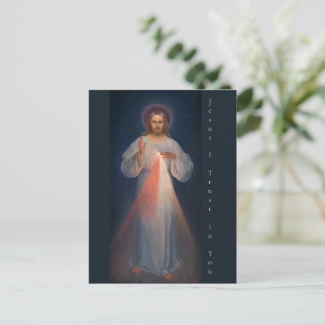 Postal Festiva Merced divina de Kazimierowski Eugene (Anverso de pie)