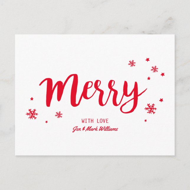 Postal Festiva Merry (Anverso)
