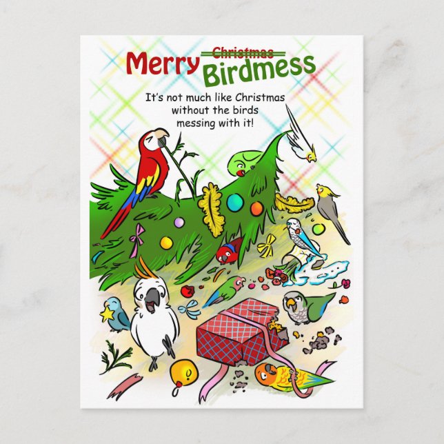 Postal Festiva Merry Birddle (Anverso)