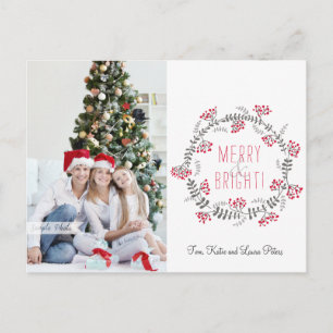 Postal Festiva Merry & Bright Wreath