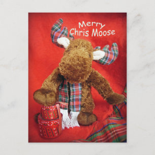 Postal Festiva Merry Chris Moose