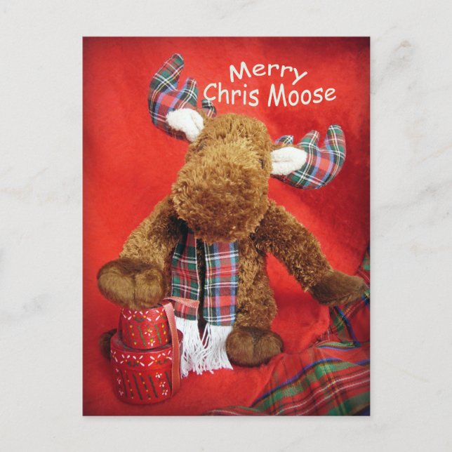 Postal Festiva Merry Chris Moose (Anverso)