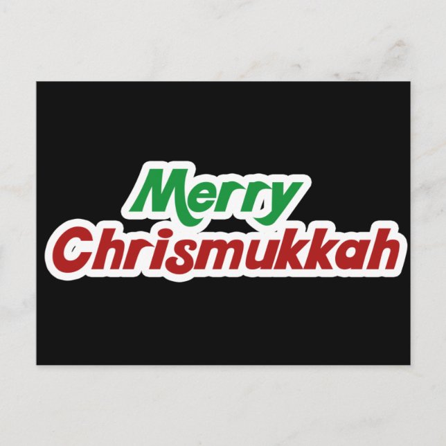 Postal Festiva Merry Chrismukkah (Anverso)