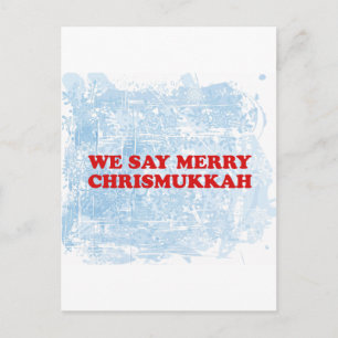 Postal Festiva merry chrismukkah