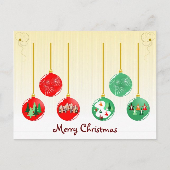 Postal Festiva Merry Christmas (Anverso)