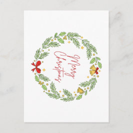 Postal Festiva Merry Christmas