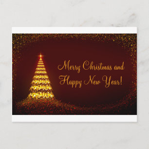 Postal Festiva Merry Christmas and Happy Year New!