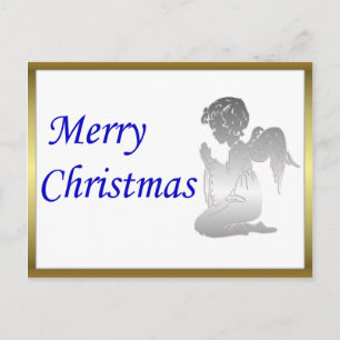 Postal Festiva Merry Christmas Angel