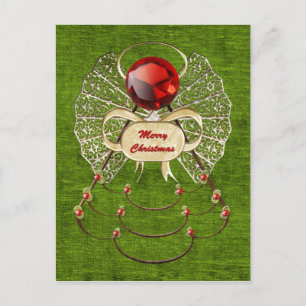 Postal Festiva Merry Christmas Angel Postcard
