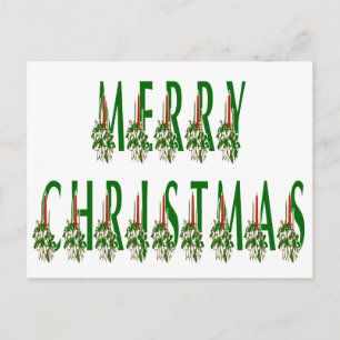 Postal Festiva Merry Christmas Candle Font