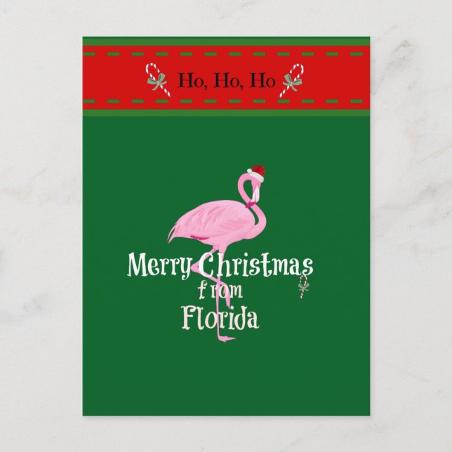 Postal Festiva Merry Christmas from Florida (Anverso)