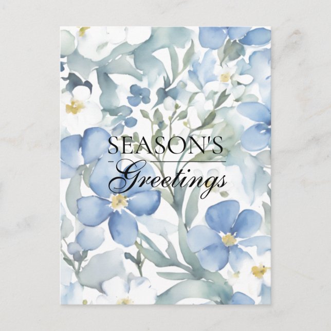 Postal Festiva Merry Christmas Happy New Year Holiday Season Card (Anverso)