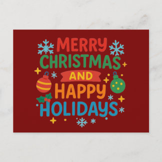 Postal Festiva Merry Christmas Holiday Cards