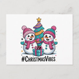 Postal Festiva Merry Christmas Holiday Vibes