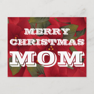 Postal Festiva Merry Christmas Mom Postcard