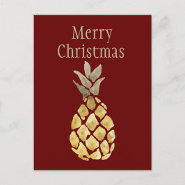 Postal Festiva Merry Christmas Pineapple