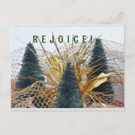 POSTAL FESTIVA MERRY CHRISTMAS UN NIÑO NACIÓ DE ÁRBOLES